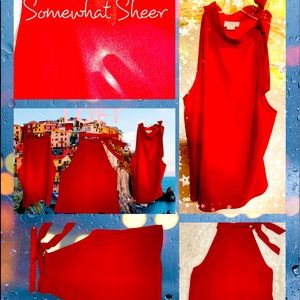 LOFT Sleeveless blouse that ties around the neck